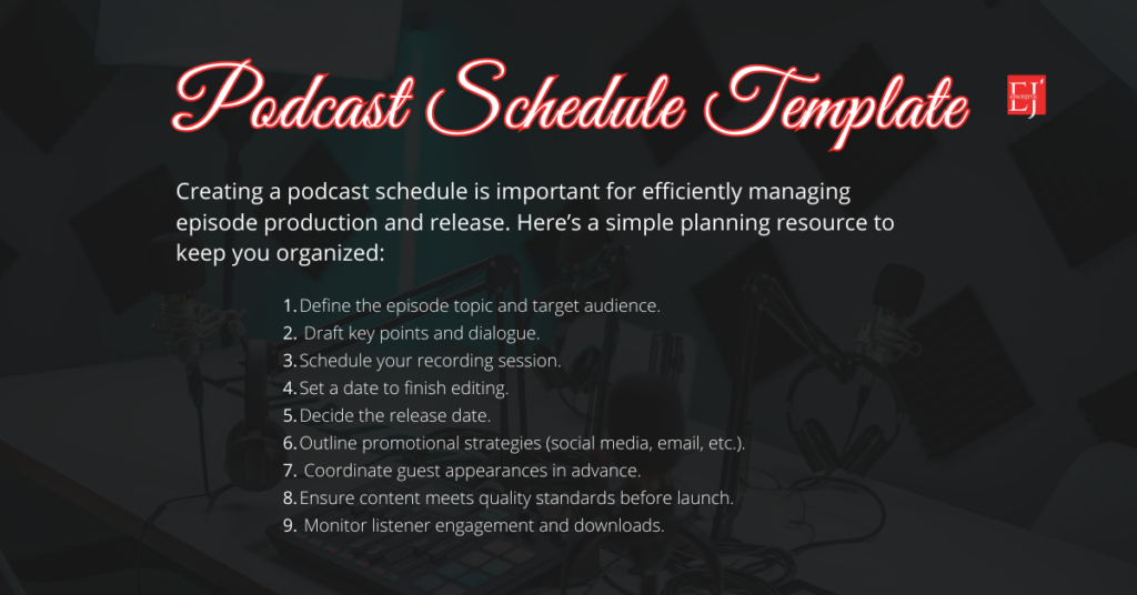 Podcast Schedule Template